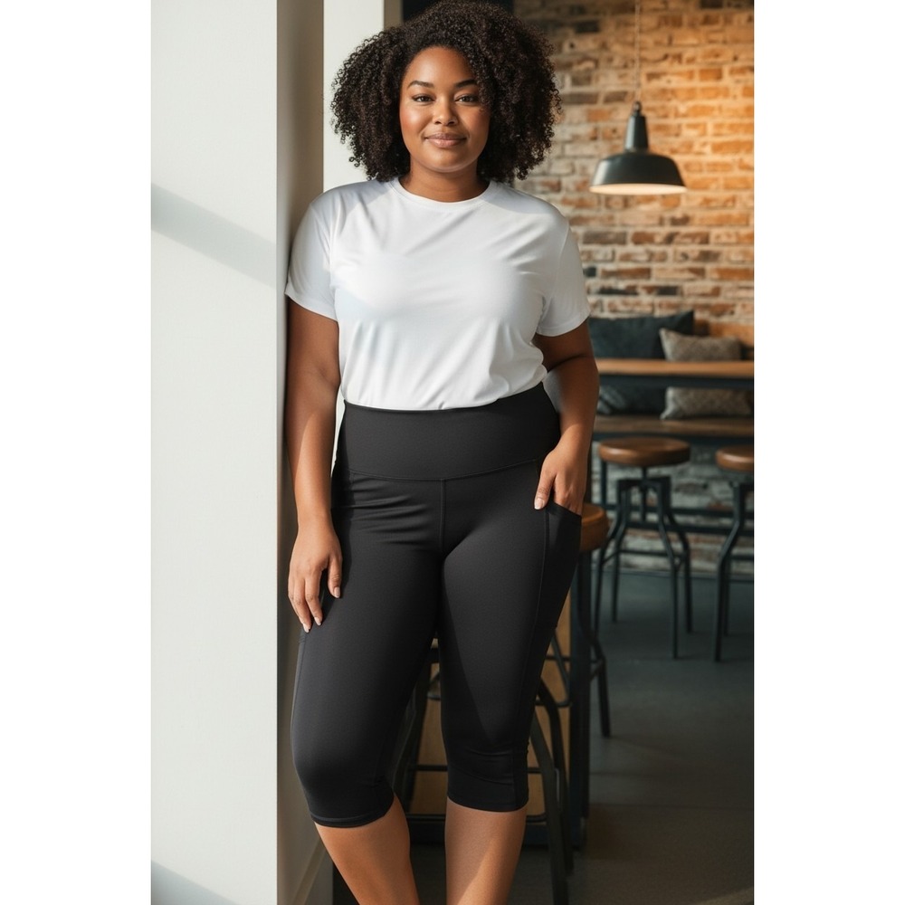 POPFLEX‎ Crisscross Hourglass Pocket Legging Black XL